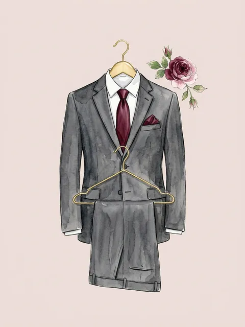 Ilustración: Traje y corbata